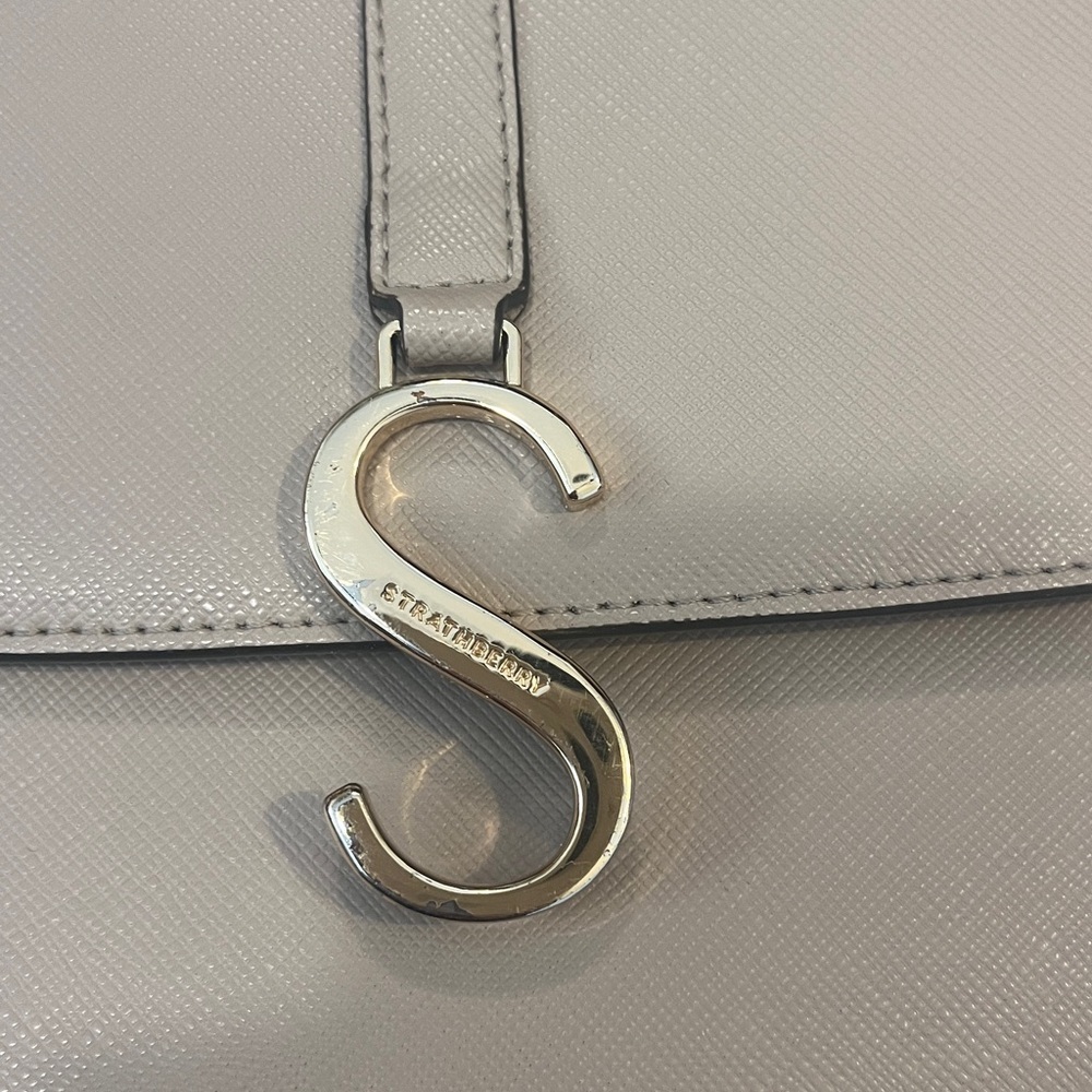 Strathberry S Convertible Shoulder / Crossbody Flap Bag in Cappuccino - Picture 7 of 12